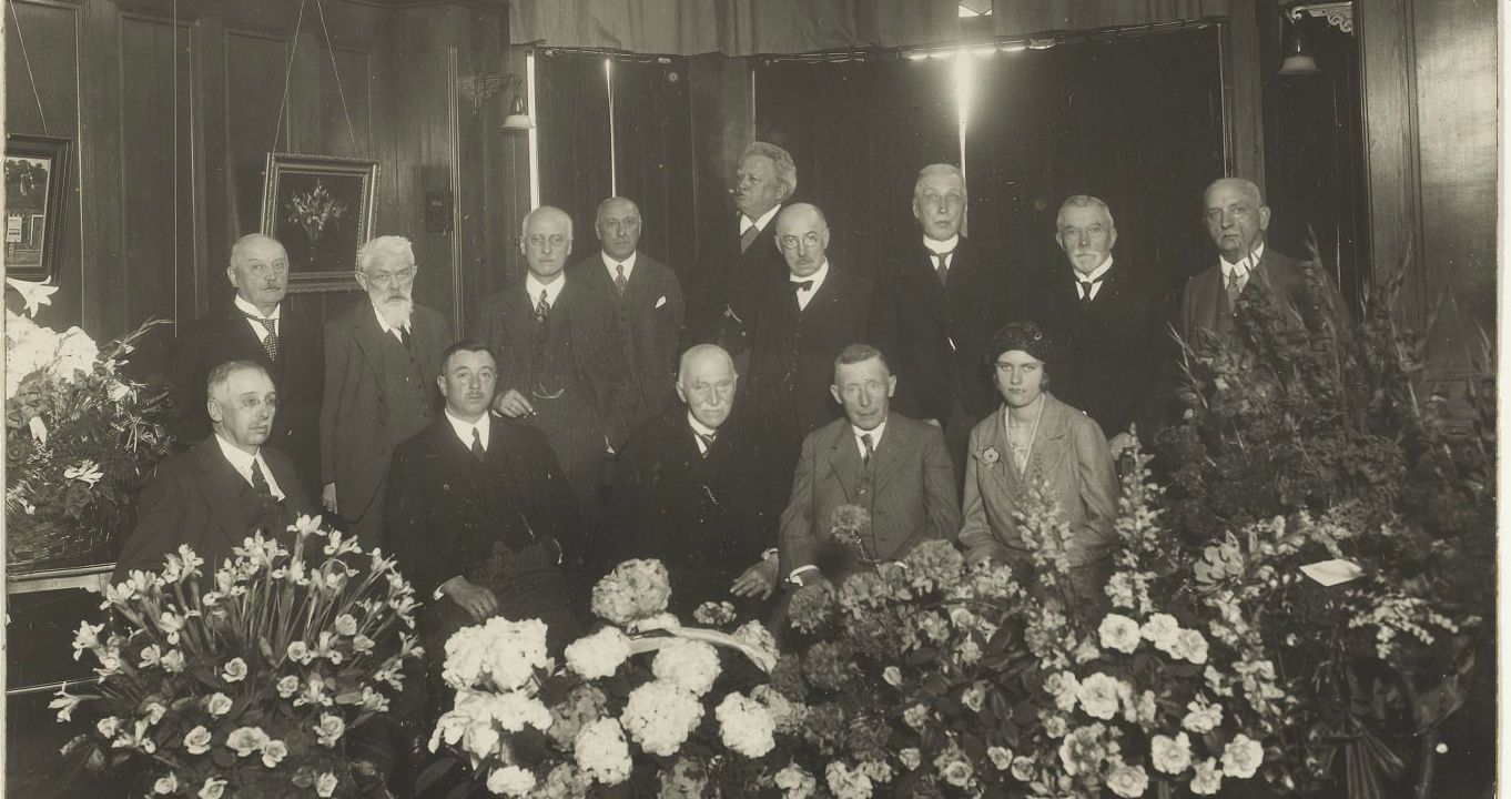 Receptie op 17 mei 1931 ter gelegenheid van het 75-jarig bestaan van Sociëteit 'Vereeniging' (1856-1931)