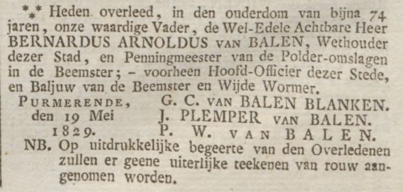 Opregte Haarlemsche Courant, 23-05-1829