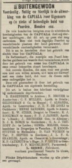 Advertentie. "Arnhemsche courant". Arnhem, 22-03-1877. Geraadpleegd op Delpher op 19-06-2021