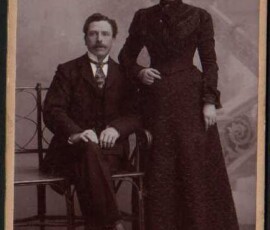 Het echtpaar Willem van Drunen (1853-1916) en Maria Wilhelmina Sernée (1852-1940)