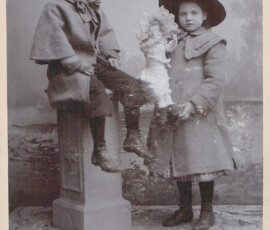 Broer en zus Karel en Dina Serné