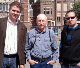 Michel, Jim en Ronald Serné (10 augustus 2010)